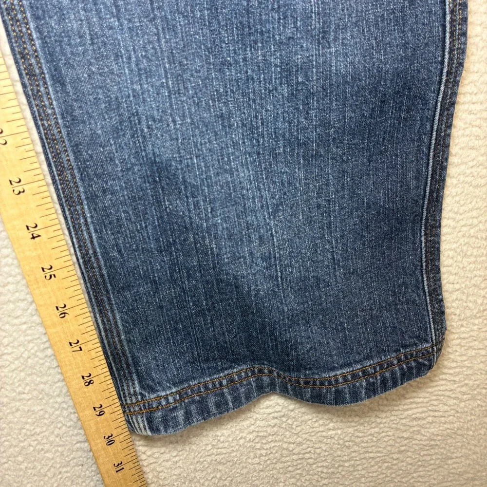 Duluth Trading Co Flex Ballroom Jeans Men 40x30 Blue Relaxed Faded Workwear